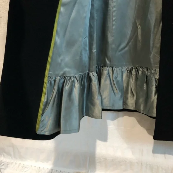 J. Crew wool long jacket, black, great condition - Picture 6 of 8